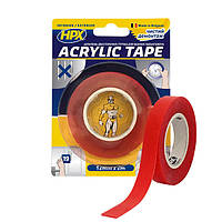 Двухсторонняя лента HPX ACRYLIC TAPE, 12мм x 2м, прозрачная