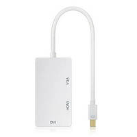Переходник для передачи аудио и видео Value S0713 mini DisplayPort M/HDMI/VGA/DVI 24+5 FHD 1080p white