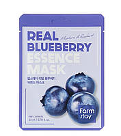 Тканевая маска для лица с экстрактом черники FarmStay Real Blueberry Essence Mask