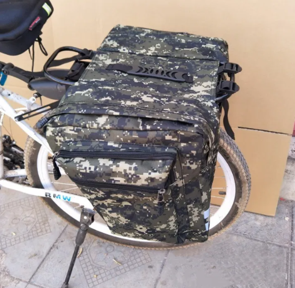 Велосипедна сумка камуфляжна на багажник велобаул