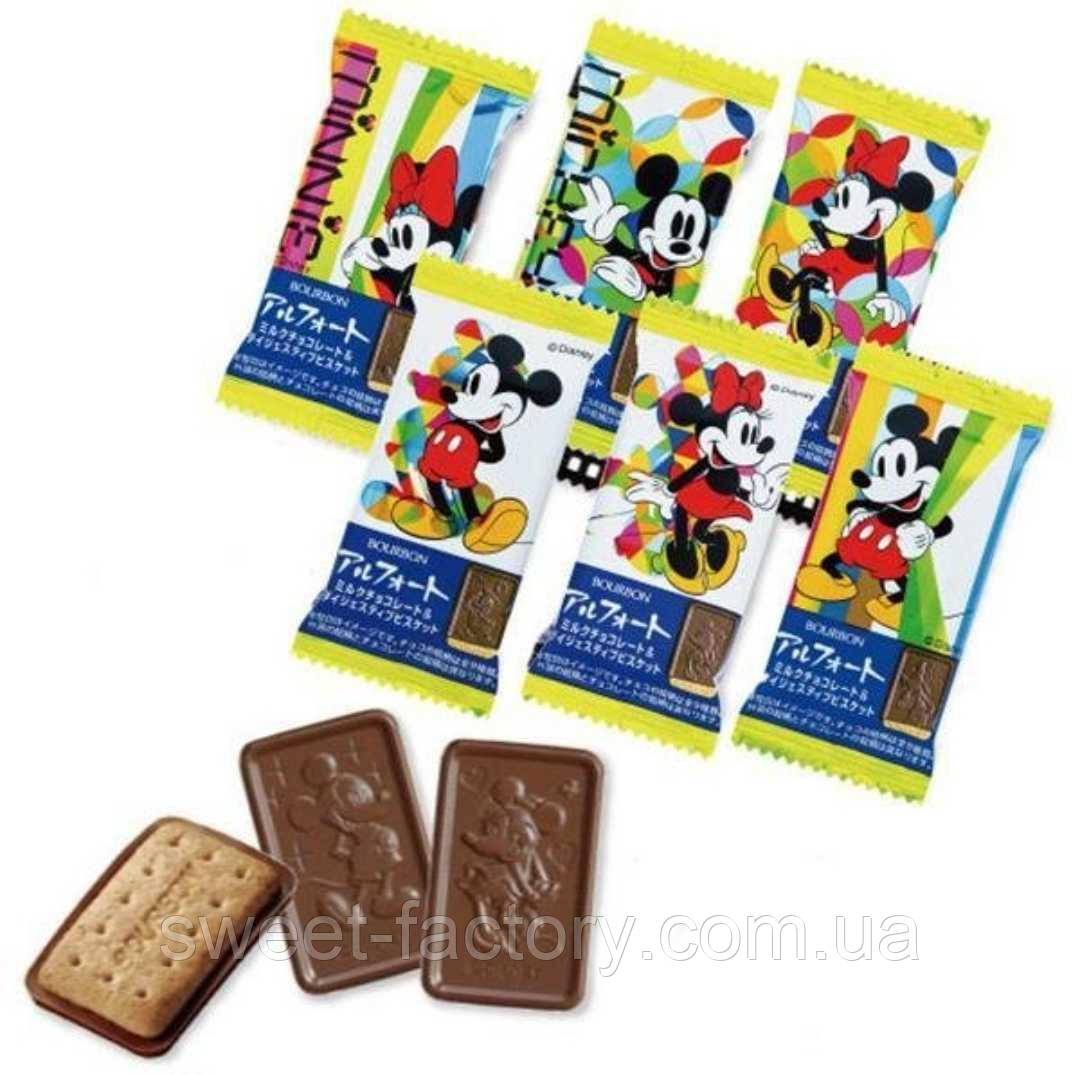 Печиво Bourbon Alfort Disney Chocolate Biscuit 10g, фото 1