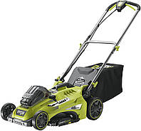 Ryobi Газонокосилка RLM36X46H50PG, дека 46см, 36В, аккумуляторная с функцией Power-Assist, АКБ 1х5.0Ач.