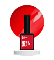 NAILSOFTHEDAY Let’s special Red — особливий червоний гель лак, що перекривається в один шар, 10 мл