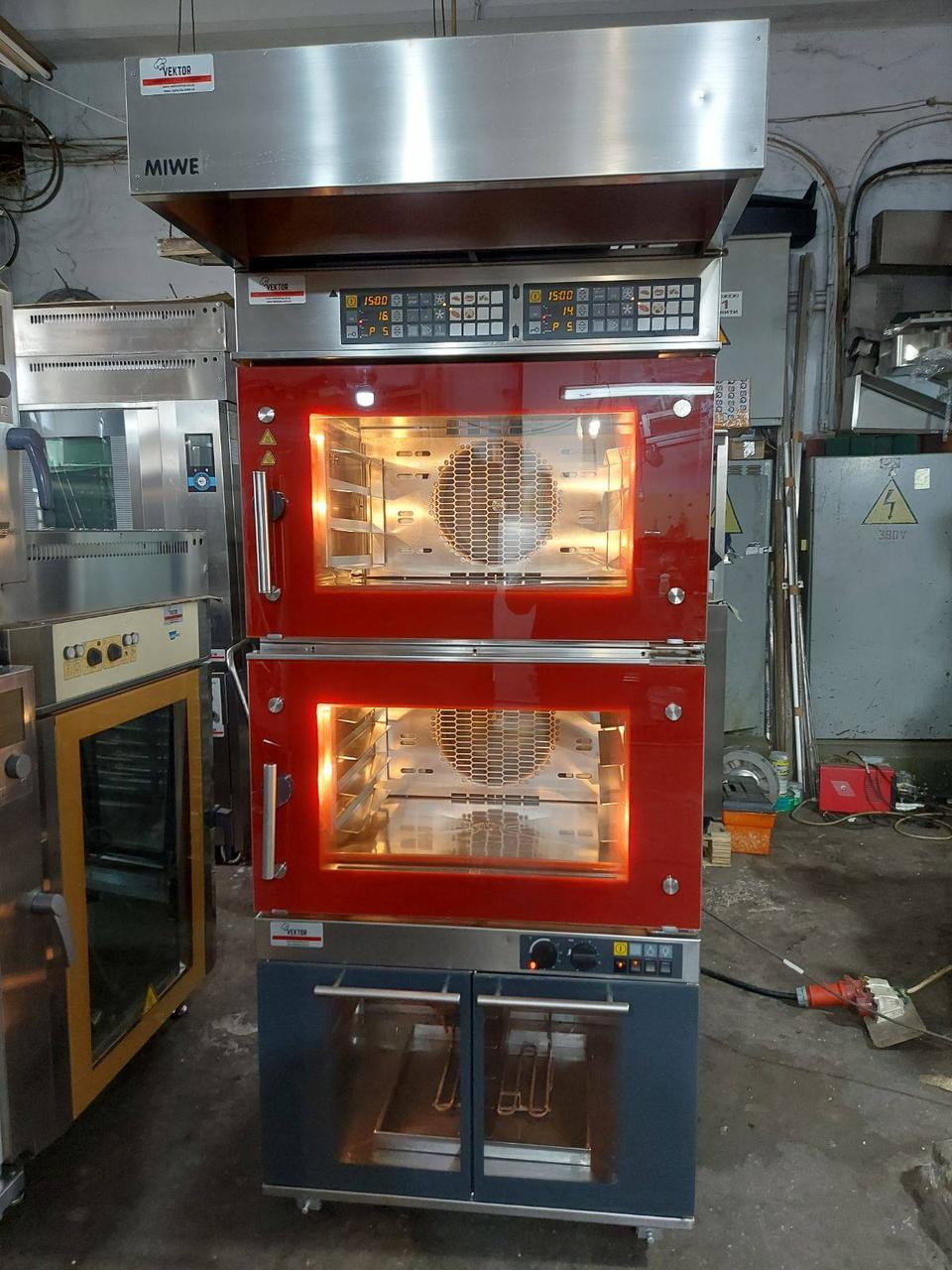 Конвекционная печь MIWE AERO 4+4 с растоечной камерой б/у  (Германия), фото 1