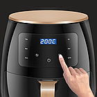 Аерофритюрниця на 6л, 2600Вт, S-18 / Сенсорна фритюрниця безмасляна / Мультипіч / Аерогриль, фото 6