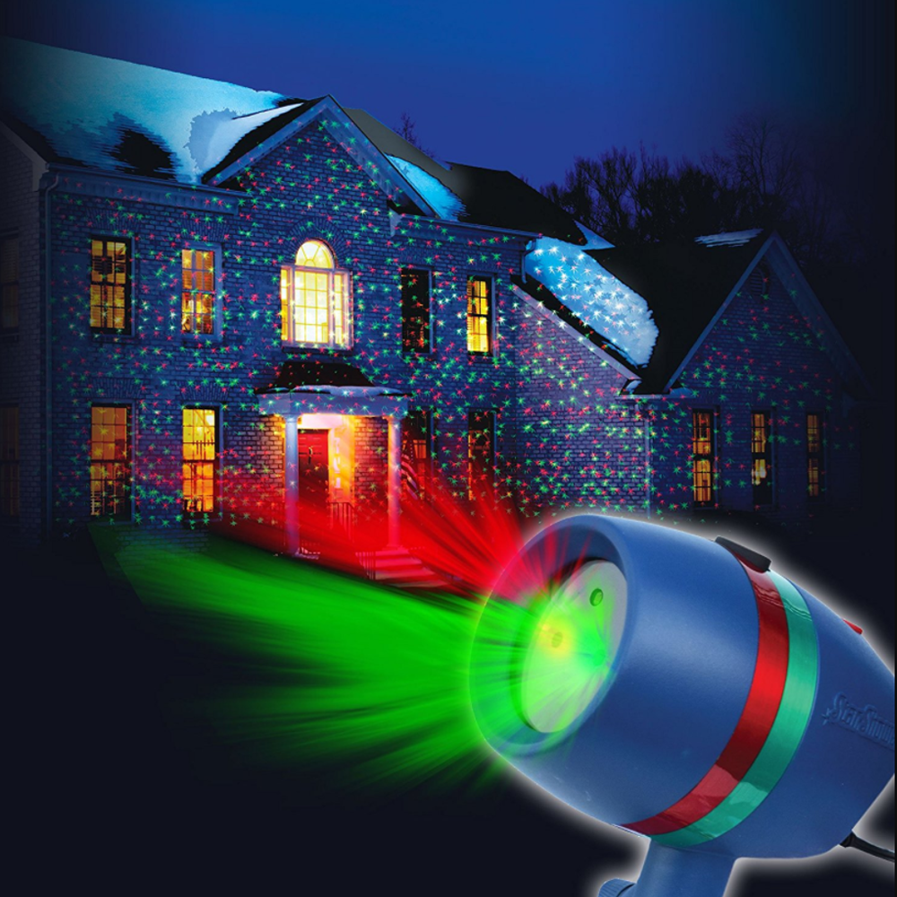 Лазерный проектор уличный Star Shower Motion / Новогодняя подсветка для дома - фото 7 - id-p2118373932