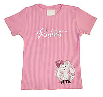 Футболки для дівчаток, рубчик вибір кольорів (2-5 років) Туреччина оптом купити від складу 7 км Одеса