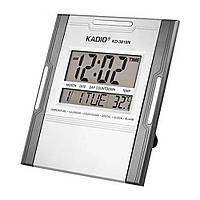 Электронные настольные часы KK 3810 N / Часы с термометром на батарейках для дома