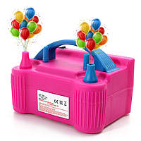 Компрессор насос для надува воздушных шариков Розовый Electric Balloon Pump / Электрический насос для шаров