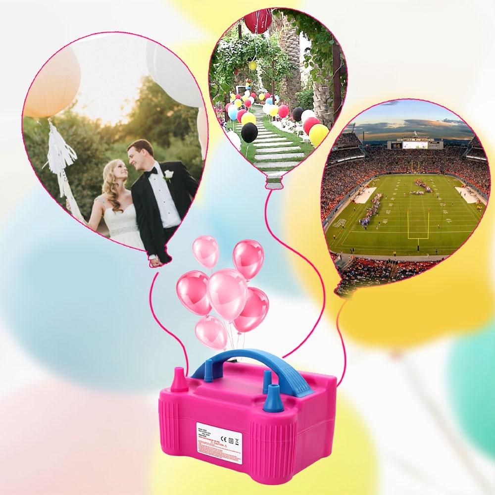 Компрессор насос для надува воздушных шариков Розовый Electric Balloon Pump / Электрический насос для шаров - фото 2 - id-p2118391701