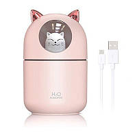 Увлажнитель воздуха 300ml, Humidifier H20 CAT / Детский ночник / Аромадиффузор