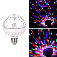 Светодиодная вращающая диско лампа / Светодиодный лазерный RGB шар