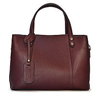 Женская кожаная сумка Italian fabric bags 2114 Burgundy