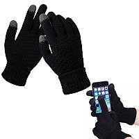 Теплые перчатки для телефона Touch screen, Черные / Зимние перчатки для сенсорного экрана