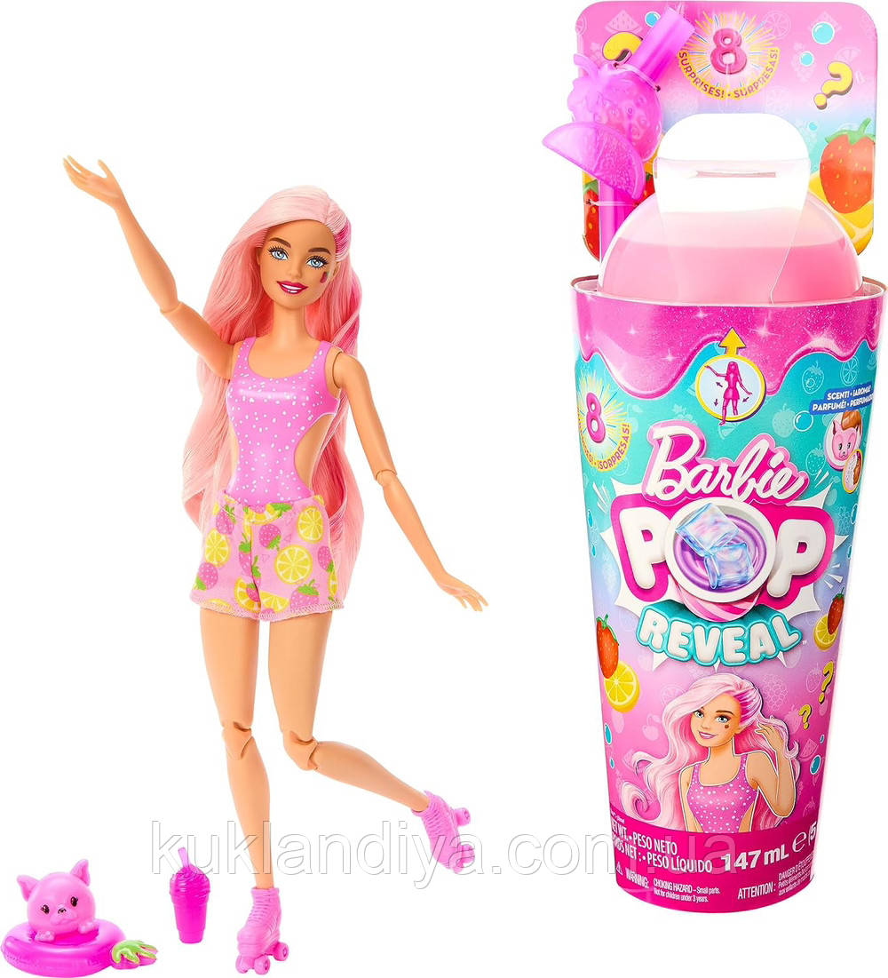 Лялька Barbie Pop Reveal полуничний лимонад