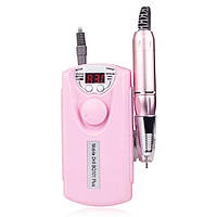 Фрезер портативный Mobile Drill BQ-101 PINK 45 Вт, 35000 об/мин, Розовый / Аккумуляторный фрезер для маникюра