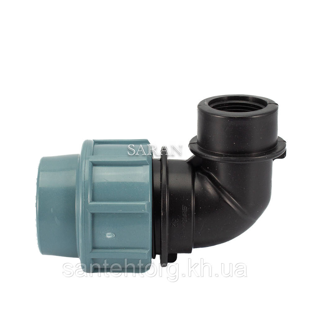 Коліно "32х1/2" різь внутрішнє для поліетиленових труб ПД", фото 1