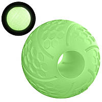 Мячик (7 см) светонакопительный с отверстием для лакомств, WAUDOG Fun / Интерактивная игрушка-мяч для собак