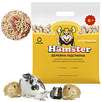 Древесные супергранулы Hamster, Лаванда, 2 кг / Гранулированный наполнитель для грызунов / Подстилка в клетку