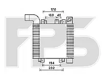 Радиатор охлаждения турбины Hyundai Santa Fe II (AVA) FP 32 T133-X
