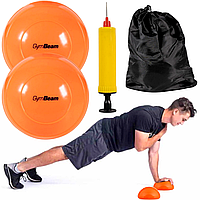Балансировочные полусферы 16 см, 2 шт, GymBeam + Насос + Чехол / Платформа-полусфера для фитнеса и тренировок
