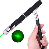 Фонарь лазер зеленый до 10 км, 100 W / Мощная лазерная указка на батарейках / Точечный лазерный светильник
