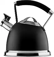 Чайник для плиты Ardesto Black Mars 2.5 л Черный (AR0747KS)