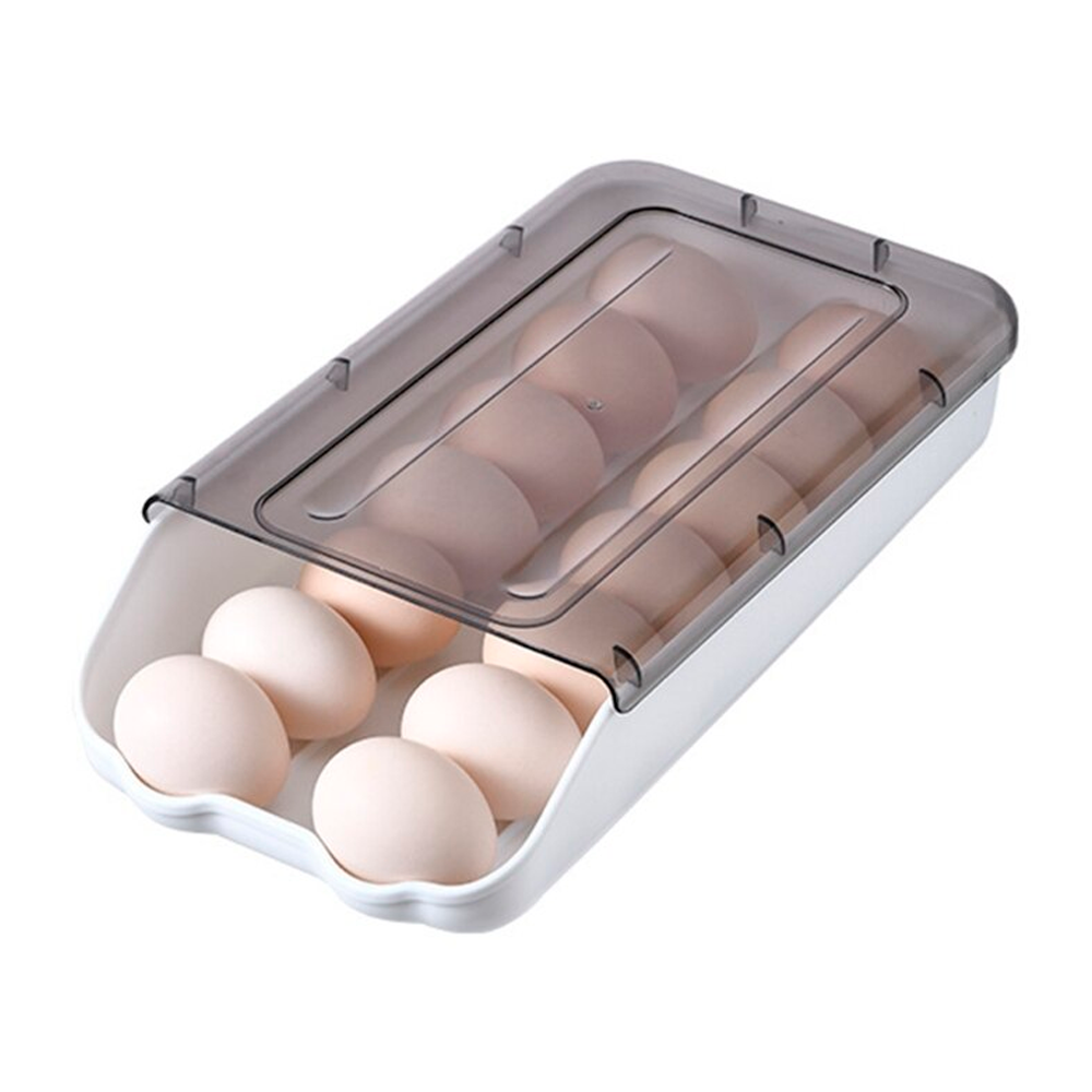 Контейнер для хранения яиц Egg storage box, Белый / Пластиковый ящик для яиц в холодильник - фото 1 - id-p2118421092