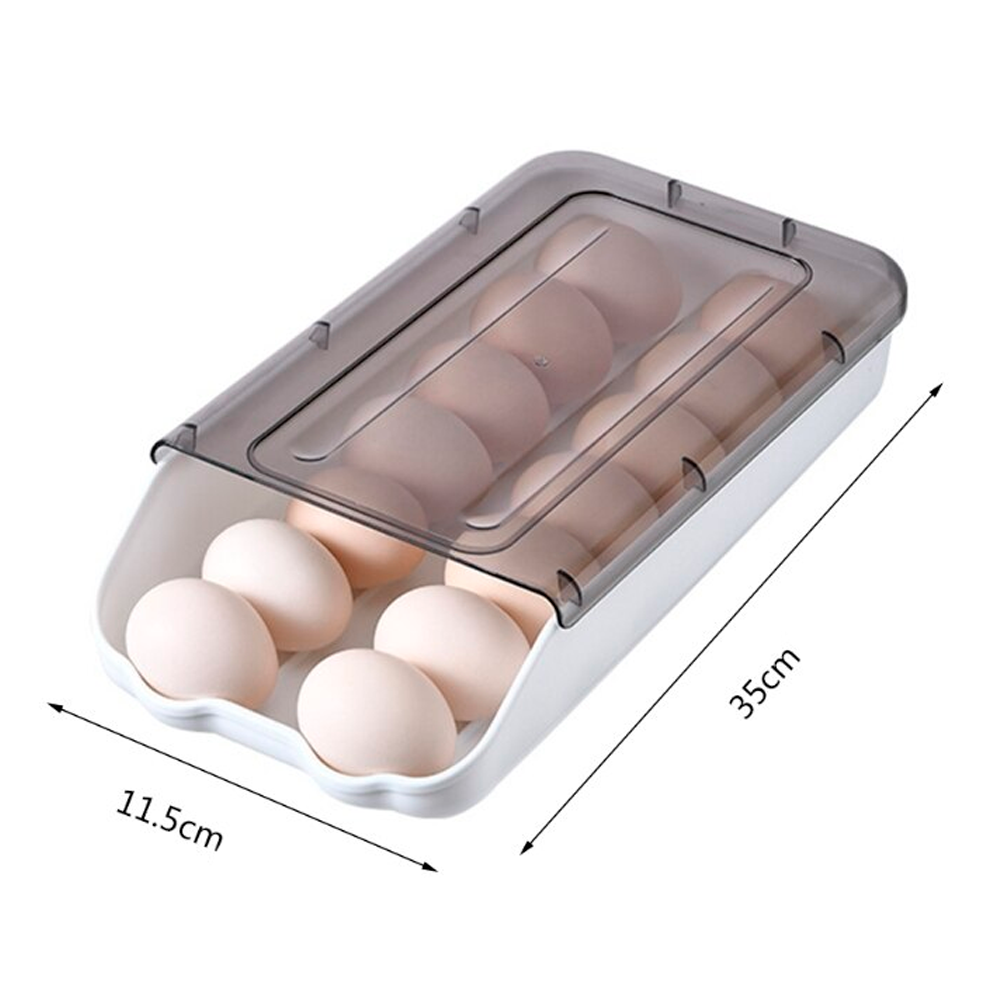 Контейнер для хранения яиц Egg storage box, Белый / Пластиковый ящик для яиц в холодильник - фото 10 - id-p2118421092