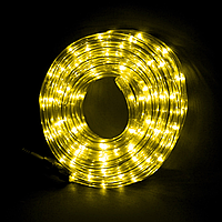 Уличная гирлянда "Шланг" 10м 100 LED M-3, Желтая / Светодиодная новогодняя гирлянда USB