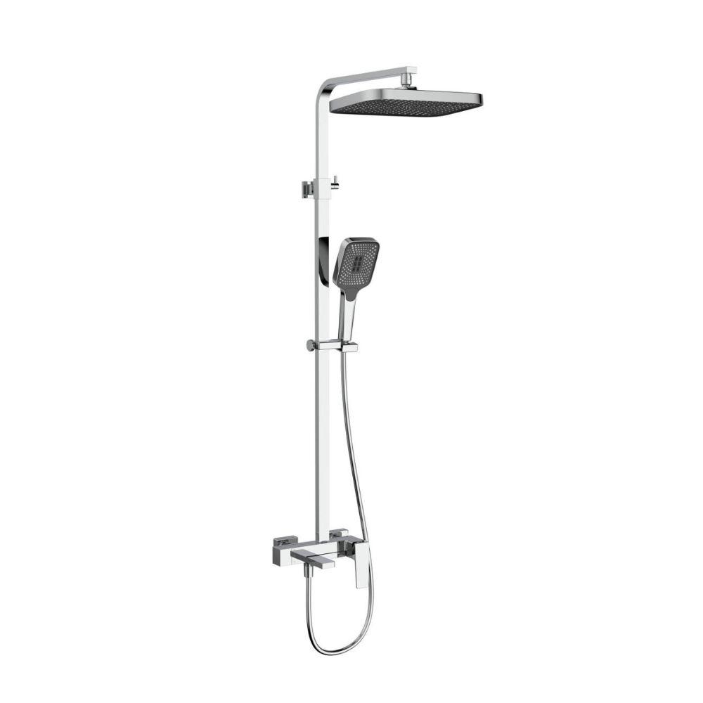 Gemini 51103KNC Душова система для ванни пряме злиття Chrome (k35) Qtap