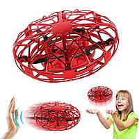 Квадрокоптер Летающая тарелка UFO YC8886, Красный / Квадрокоптер управления с руки