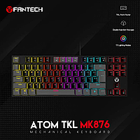 Игровая проводная механическая клавиатура Fantech ATOM MK876, Blue Switch, RGB от магазина style & step