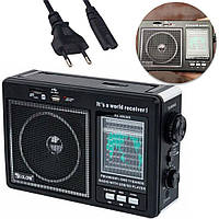 Радиоприемник аккумуляторный с блютузом и USB, Golon RX-99 / Портативная колонка / Радио FM, AM, SW