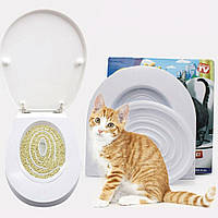 Набор для приучения кошки к унитазу CitiKitty / Система приучения кошек к унитазу / Кошачий туалет