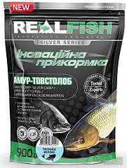 Підгодовування Real Fish Амур-Товстолоб Топлене молоко (900г)