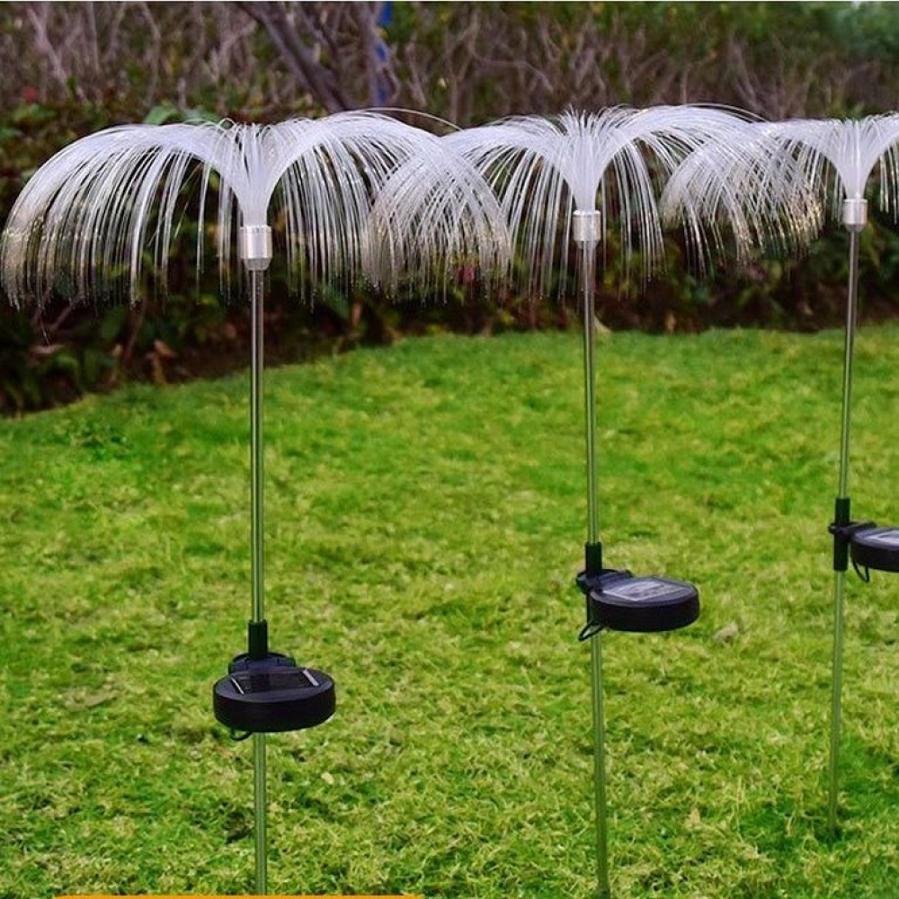 Светодиодные светильники "Медуза" с солнечной батареей для сада, 2шт / Садовые фонари для украшения газона - фото 3 - id-p2118445039