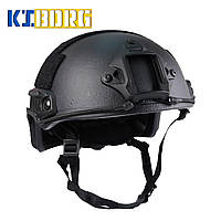 Шлем FAST BULLETPROOF Helmet Kevlar класс IIIA (черный, размер L)