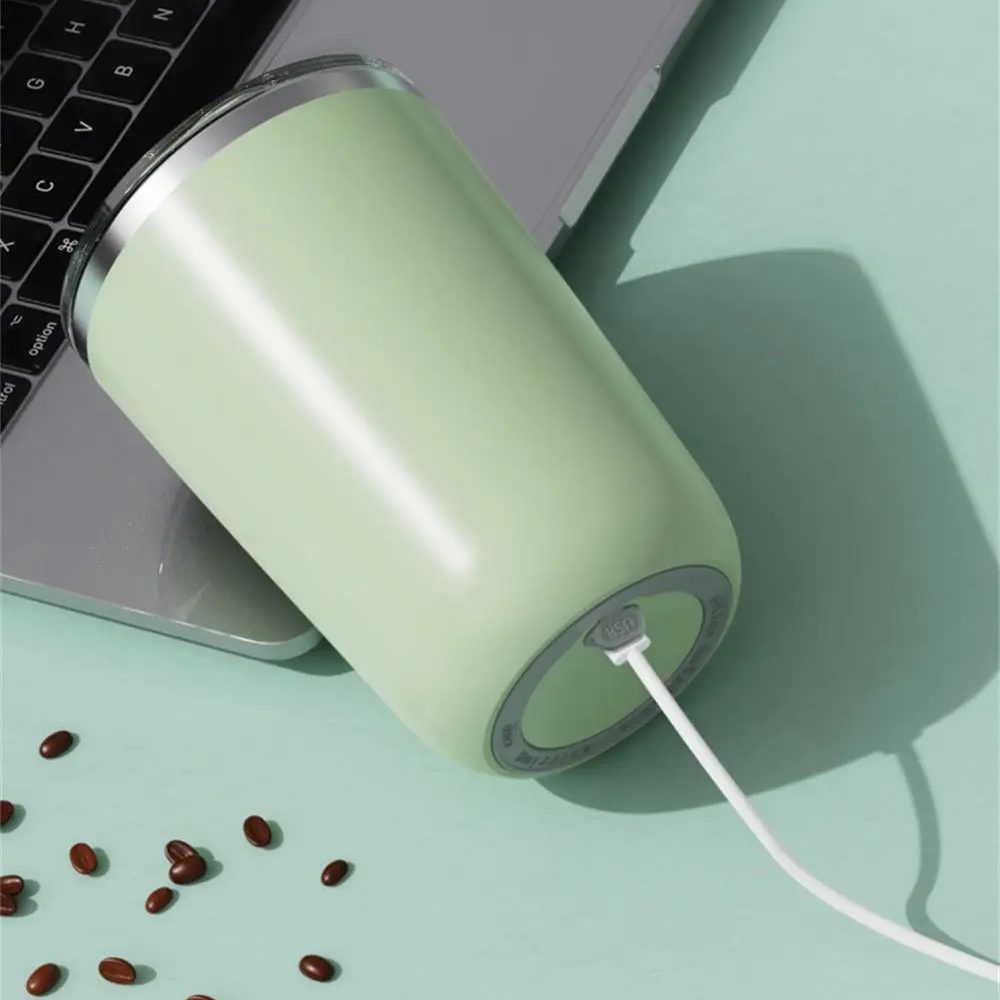 Чашка на 350 мл, с автоматическим перемешиванием и USB, YOUZI 1393-4, Зеленый / Кружка мешалка - фото 4 - id-p2118445047