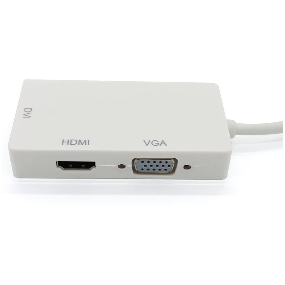 Переходник адаптер 3в1 Mini DisplayPort на HDMI, DVI, VGA / Конвертер Full HD 1080p - фото 5 - id-p2118399013