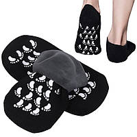 Увлажняющие гелевые носочки SPA Gel, Черные / Косметические носочки для ухода за ногами