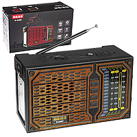 Портативный радиоприемник аккумуляторный с фонариком, USB, Bluetooth, EL-M 560BT / Переносное радио цифровое