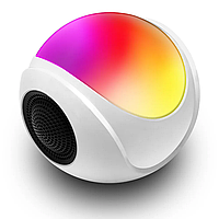 Ночник RGB LIGHT с bluetooth колонкой и поддержкой FM/SD карт / Настольная аккумуляторная лампа