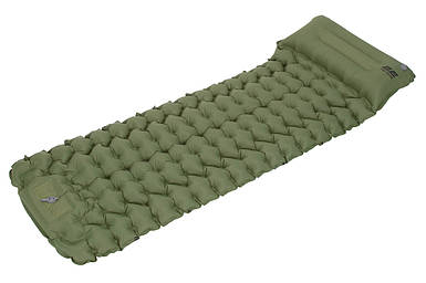 2E Tactical Килимок надувний, з системою накачування, зелений