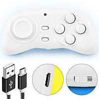Джойстик Smart mini Bluetooth с аккумулятором 180 мАч / Универсальный геймпад для пк, смартфона, smart TV