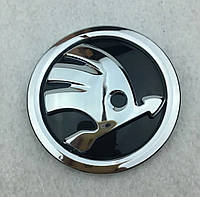 Эмблема Skoda 100 мм на капот или багажник автомобилей Skoda Karoq, Skoda Kodiaq
