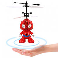 Индукционная летающая игрушка от USB, Flying Ball, Паук / Детская игрушка супергерой с подсветкой