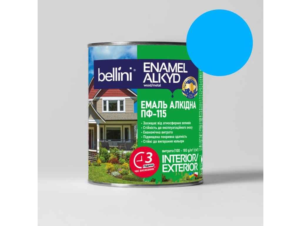 Емаль алкідна ПФ-115 Світло-блакитний 0,9кг ТМ BELLINI, фото 1