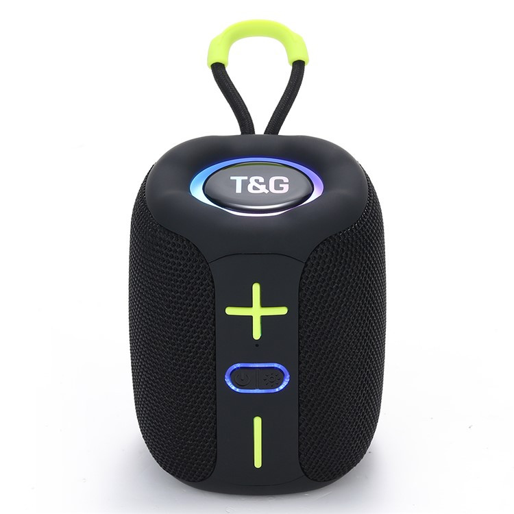 Портативна Bluetooth колонка TG658 8W з RGB підсвічуванням Black