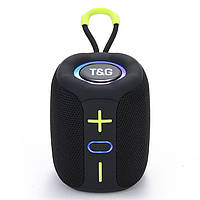 Портативная Bluetooth колонка TG658 8W с RGB подсветкой Black